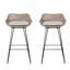 PE Rattan Bar Stool With Comfortable Cushions And Durable Metal Hairpin Legs For Outdoor Use