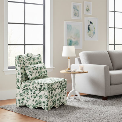 Chaise rembourrée moderne en flanelle de style campagnard avec coussin