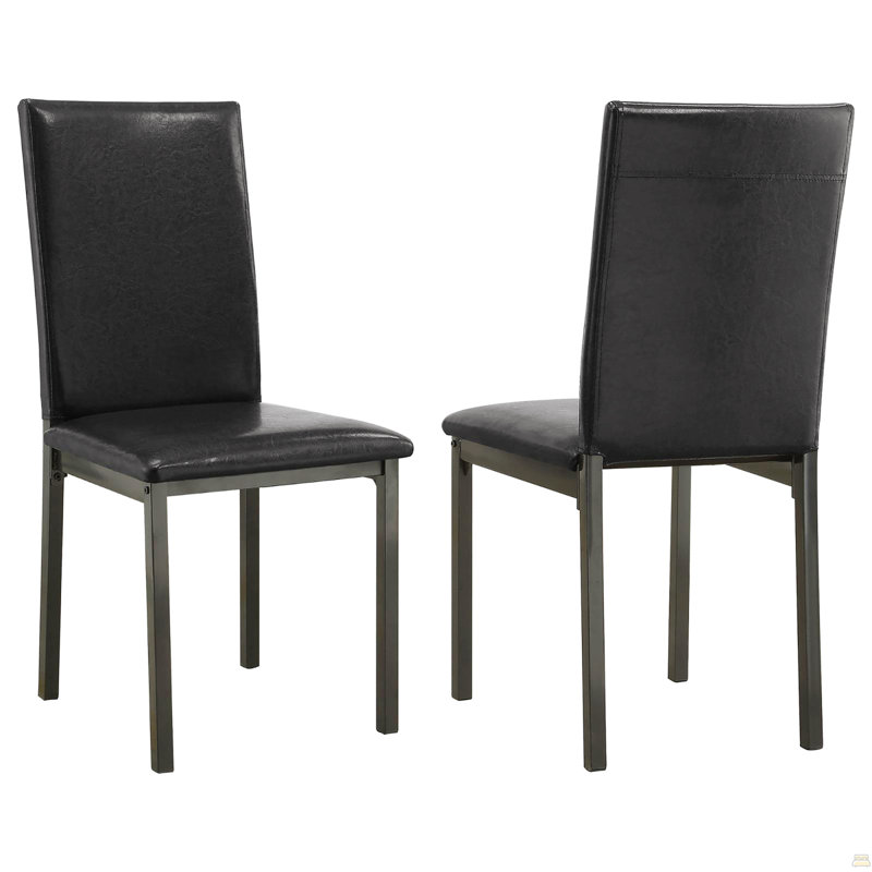 Chaise d'appoint rembourrée (ensemble de 2)
