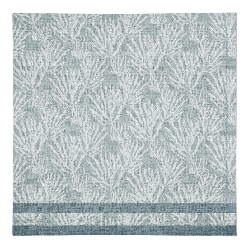 Whately Cotton Striped Rectangle Napkin, White/Blue