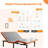 Adjustable Bed Frame with Remote, Head and Foot Incline, Zero Gravity, OKIN Motor, 5 Min Easy Assembly-94135093