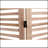 55.2'' W X 65'' H 4 - Panel Solid Wood Folding Room Divider, Natural