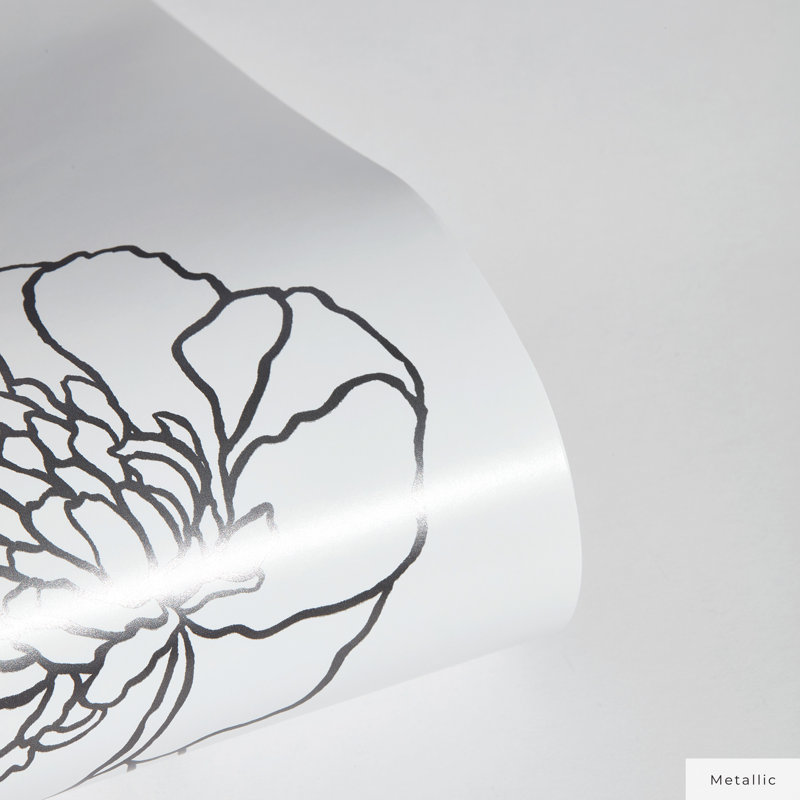 Marlee 33' L x 20.5" W Textured Peel and Stick Wallpaper Roll, 20.5" L x 33" W, Black/White