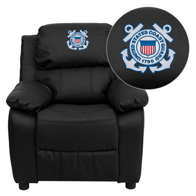 NCAA Embroidered Kids 15'' Recliner Chair and Ottoman