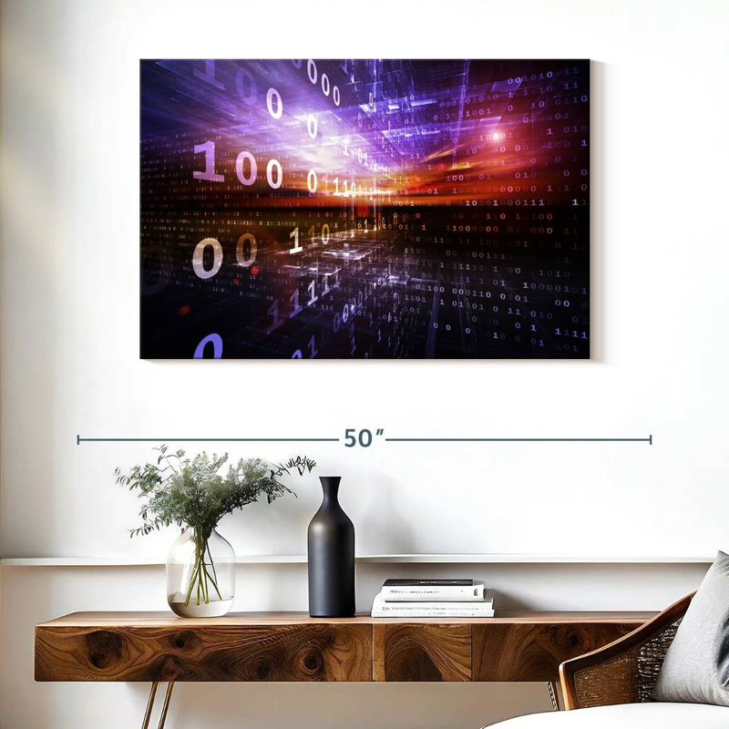 Keiri Digital Numbers, 26" H x 39" W