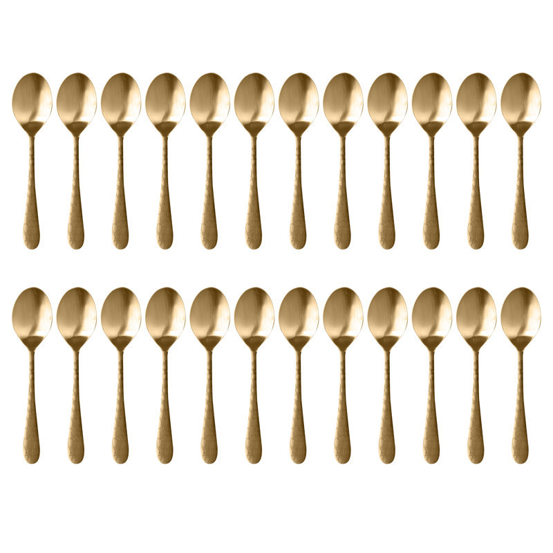 Coccodrillo Gourmet Spoon, Ice Gold