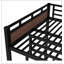 Lit superposé et lit mezzanine en métal polyvalent, conception séparable avec barrière de sécurité renforcée pour une flexibilité et une optimisation de l'espace maximales.-1633469073