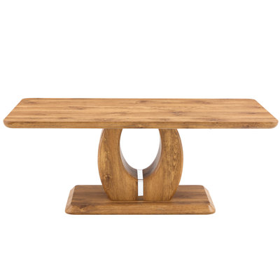 Rectangular Coffee Table With Elegant Look, 47"X25.6"X18", For Different Spaces, Easy To Assemble Modern Simple Wood Finish - For Various Uses In Living Room, Dining Terrace, Kitchen 47"X25.6"X18"