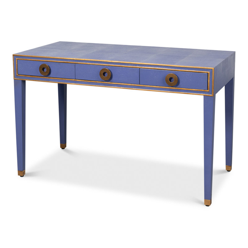 Shagreen Writing Desk, Blue