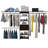 Bergen 1-Drawer 4-Shelf Closet System Dark Walnut
