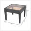 Table d'appoint d'extérieur en osier, table d'appoint, multicolore brun-275974760