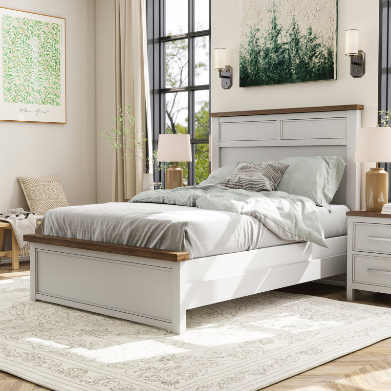 Lonegan Bed, Full / Double, White
