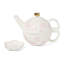 Spring Pansies Tea For One with Tea Bag Holder