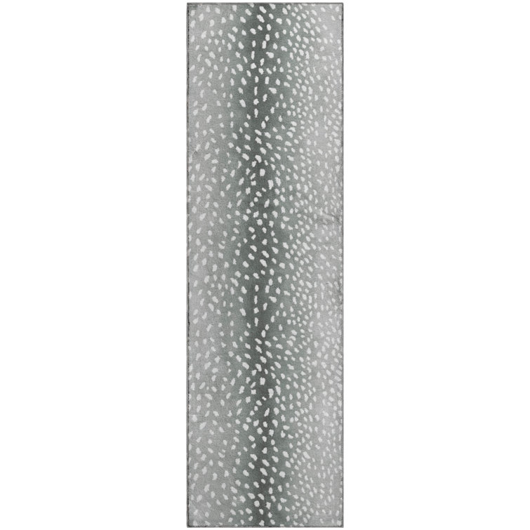 Premium Machine Washable Merilou AMF44 Gray Rug
