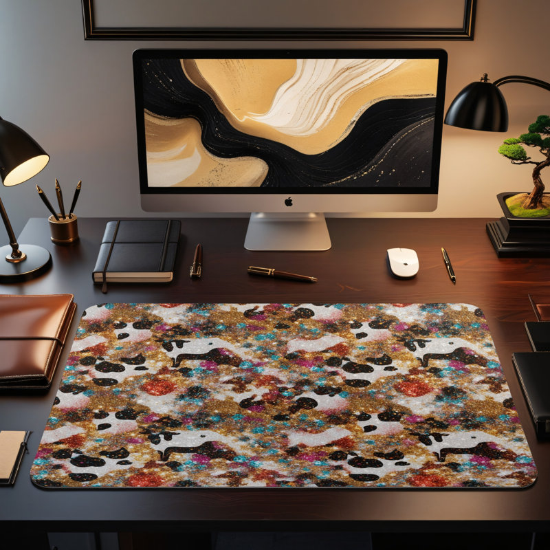 Polyester Desk Pad, 14.4x12.1