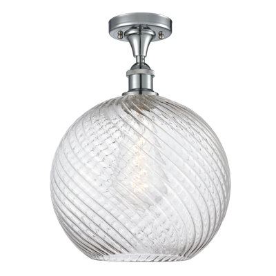 Plafonnier semi-encastré 1 lumière Campion 12 "