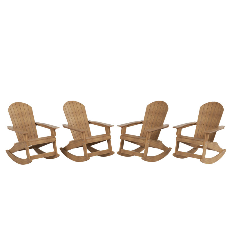 Arrlo Outdoor Adirondack HIPS Rocking Chair, Teak