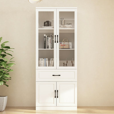 79'' H X 31.5'' W 4-Tier Office Storage Cabinet With Drawer