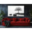Reproduction d'art sur toile de haute qualité, arbre noir et blanc sur un lac, reproduction d'art sur toile - cadeau - décoration murale-284960377