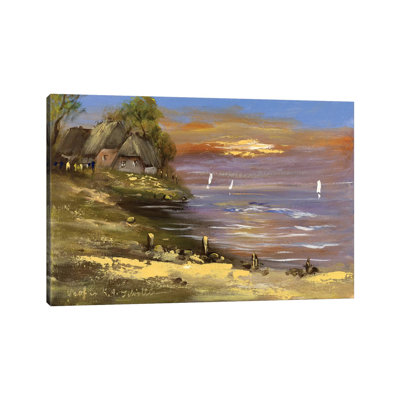 View I by Katharina Schöttler - Wrapped Canvas Painting