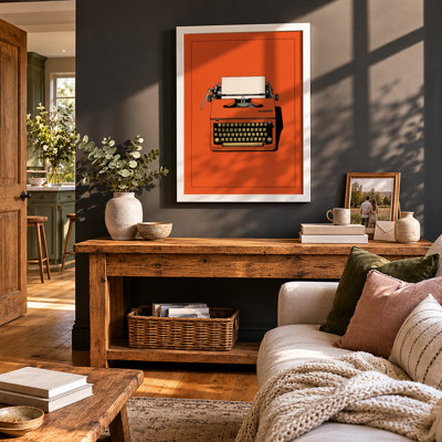 Typewriter Bold Vintage - Framed Print