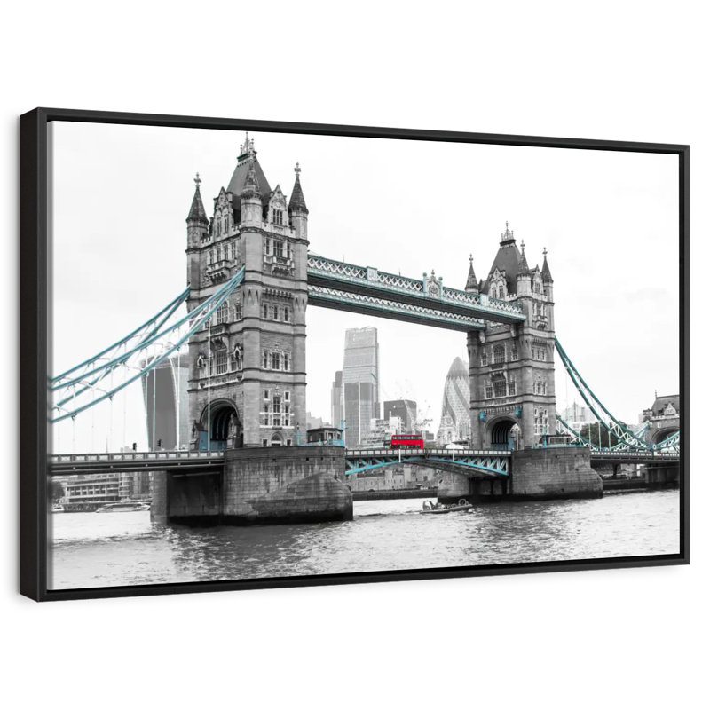 Pop London Bridge, Cadre flottant noir, 13 po x 9 po