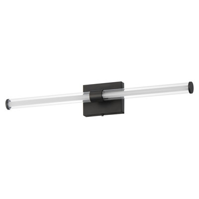 Mahkaylah Single Transparent Dimmable LED Bath Bar