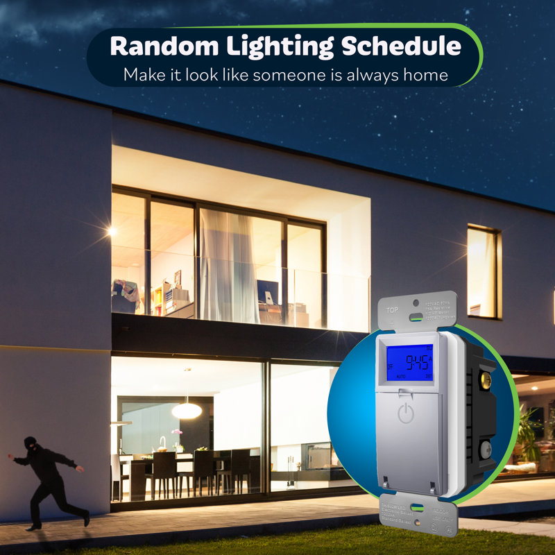 TopGreener 7-Day Programmable Timer Switch - Silver (2-Pack), Silver