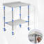Table de préparation en acier inoxydable de 30 po x 24 po avec roulettes verrouillables, tablette réglable, dosseret et crochets à outils pour la cuisine, le restaurant, le garage et l'entrepôt, Arc Edge