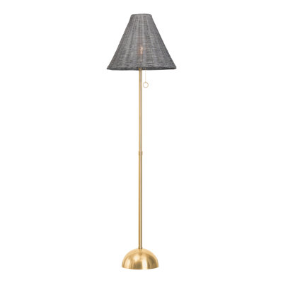 Destiny 66.5" 1-Light Wicker Floor Lamp by The Lifestyled Co x Mitzi