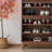 Simple style wooden shoe storage cabinet