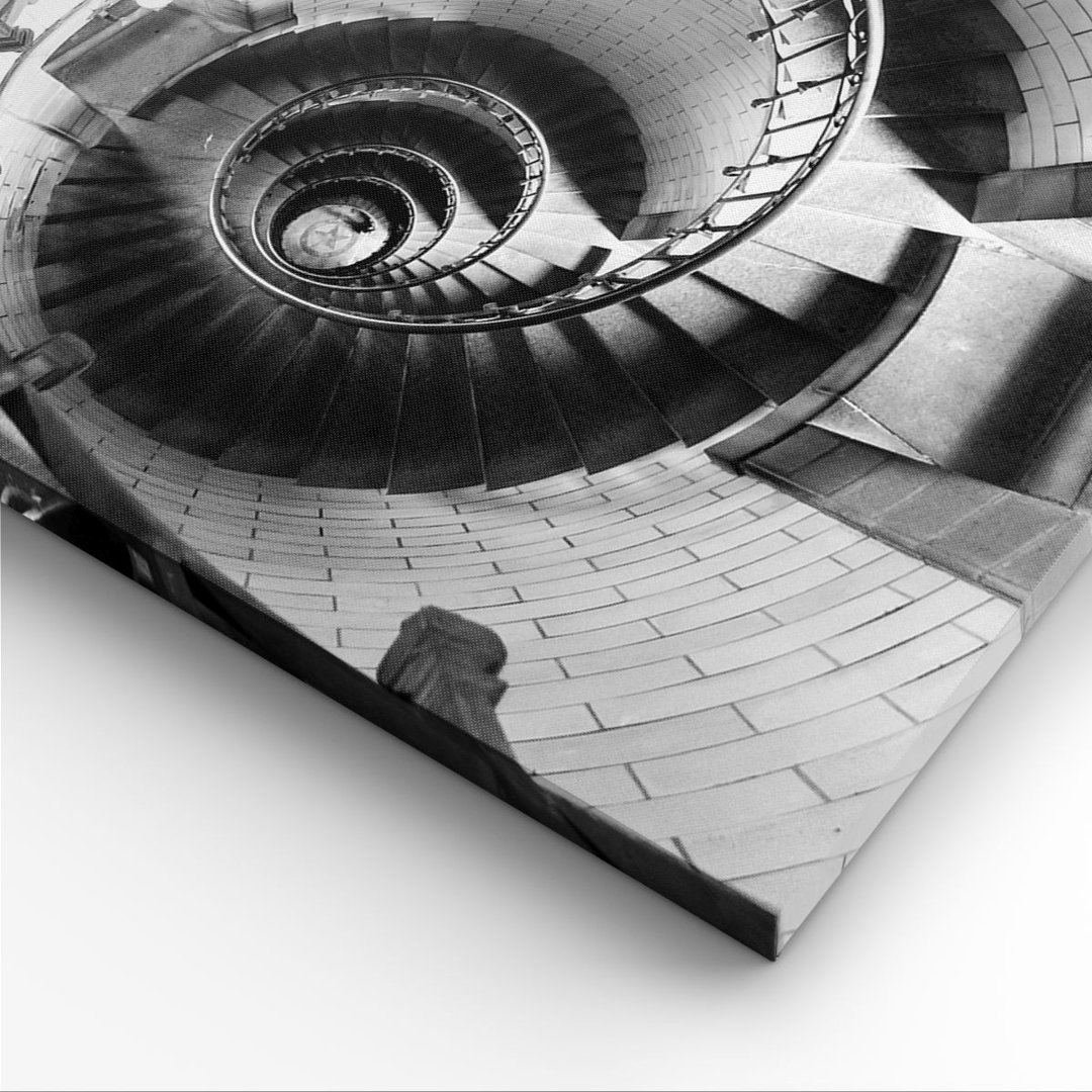 Leinwandbild Treppen-Spiral-Perspektive