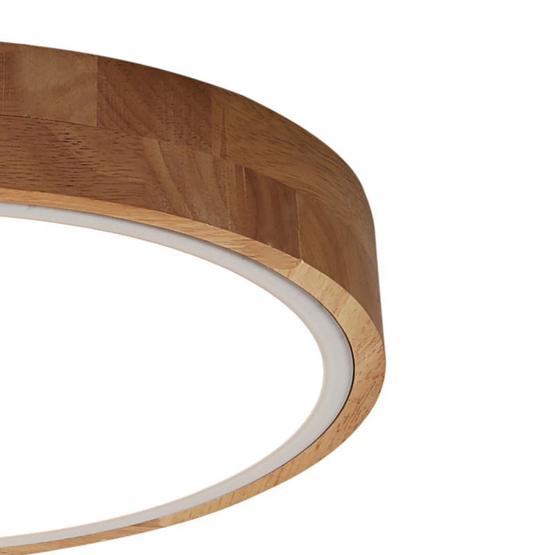 Luling Simply Design Energy-Saving Circle LED Dimmable Flush Mount Ceiling Light Fixture, White