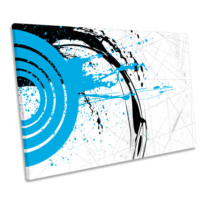 Abstract Grunge - Wrapped Canvas Art Prints, 81.3cm H x 121.9cm W x 4cm D