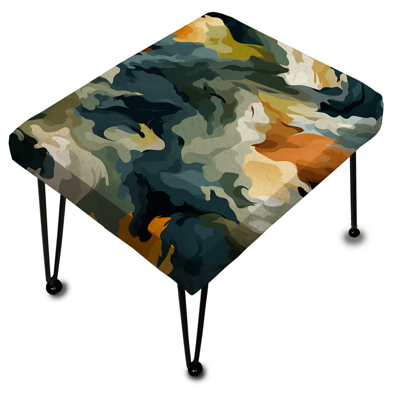 Artistic Concealment - Camouflage Rectangle Ottoman