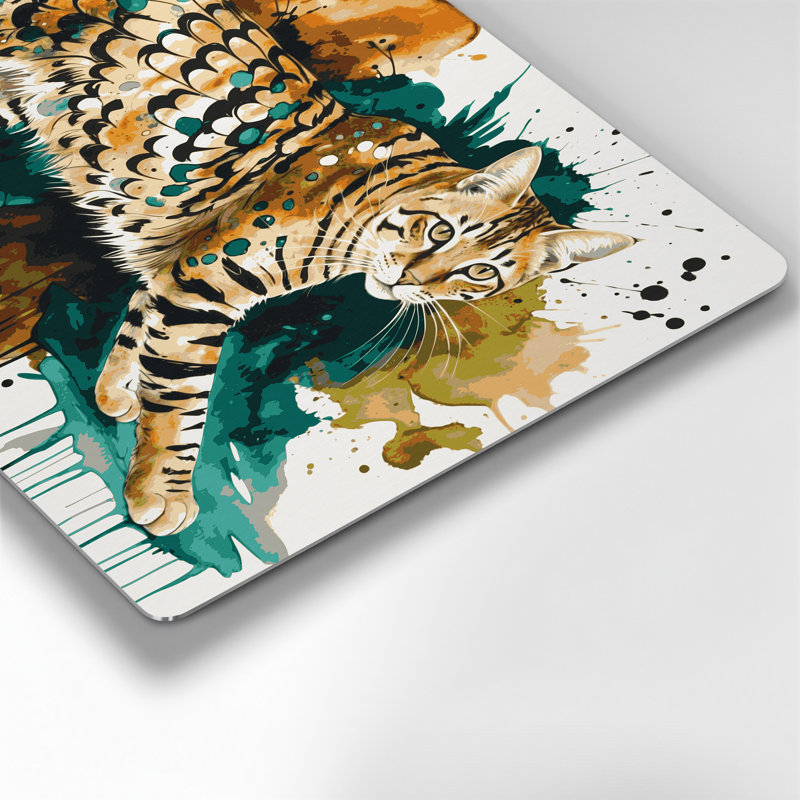 Art mural en métal «Big Cats», H 20 po x l 24 po