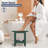 HDPE Waterproof Shower Stool – All-Weather Indoor/Outdoor Bench with Storage Shelf – Multipurpose Leg Shaving Seat & Side Table-1962831159