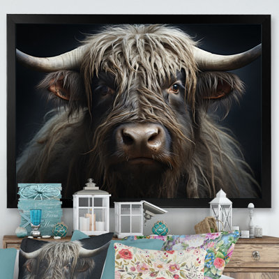 " Black And White Yaks Portrait I "