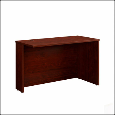 Spacieux bureau durable de 48 po x 22 po avec plateau en mélamine et gestion des câbles, idéal pour les espaces de travail modernes et traditionnels.