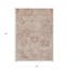 Tapis intérieur lavable damassé 3 pi x 5 pi corail et gris