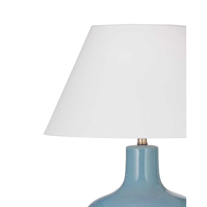 Lampe de table Rivage 28 po en céramique bleu pâle