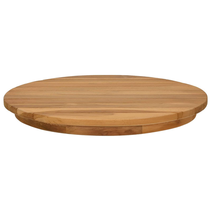  Table Top Natural Solid Teak Wood Home Furniture Garden Dining Surface, 3.5cm H x 40cm W x 40cm D