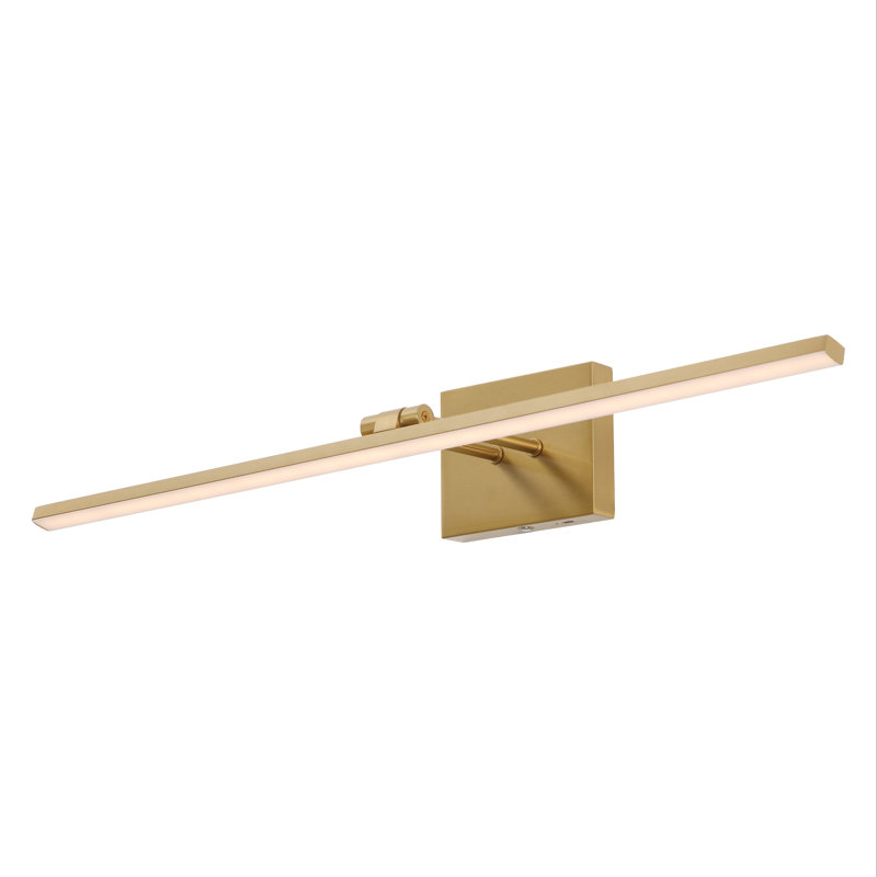Lampe de table à DEL 28 po à DEL à intensité variable, intégrée et à intensité variable Santino, Laiton doré