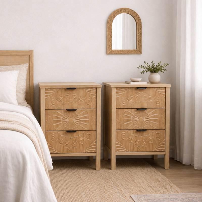 40 cm W Bedside Table