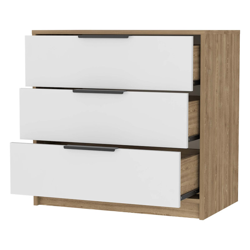 Commode 3 tiroirs Anayelly, Naturel