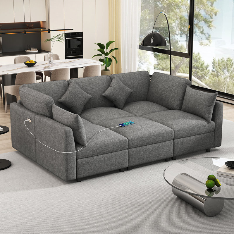 Canapé modulaire, Gris