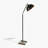 Aura Black Contemporary Geometric Floor Lamp
