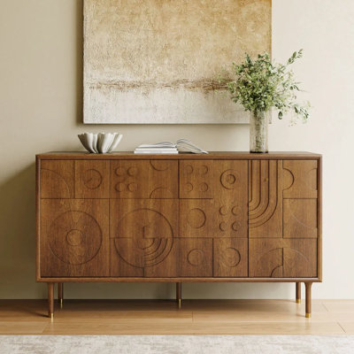 59.06"Mid-Century Modern Tall TV Stand