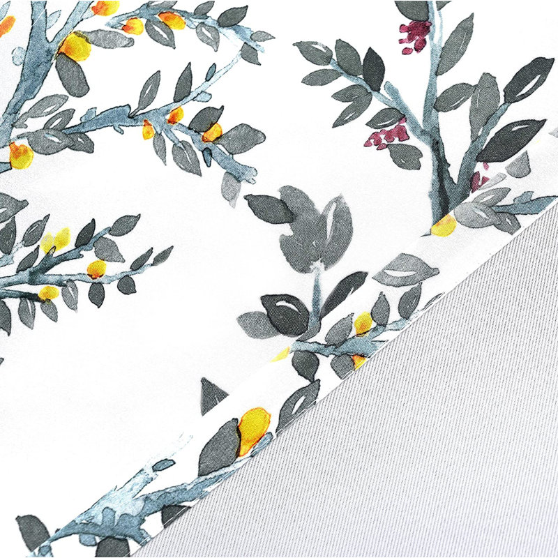 Cantonnière florale sur mesure 52 po