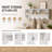 Elegant White Wall-Mounted Coat Rack With  Storage And 4 Hanging Hooks-810495025